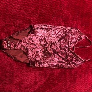 Velvet bodysuit